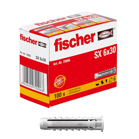 Buchas de expansão Nylon SX FISCHER (caixa)