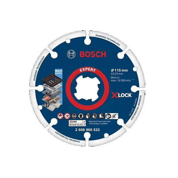 Disco de corte X-LOCK 115mm EXPERT Diamond Metal Wheel BOSCH 1