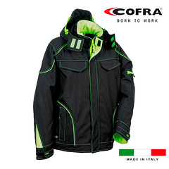 Casaco SoftShell TECKA PRETO LIME COFRA (EXCLUSIVO ONLINE)