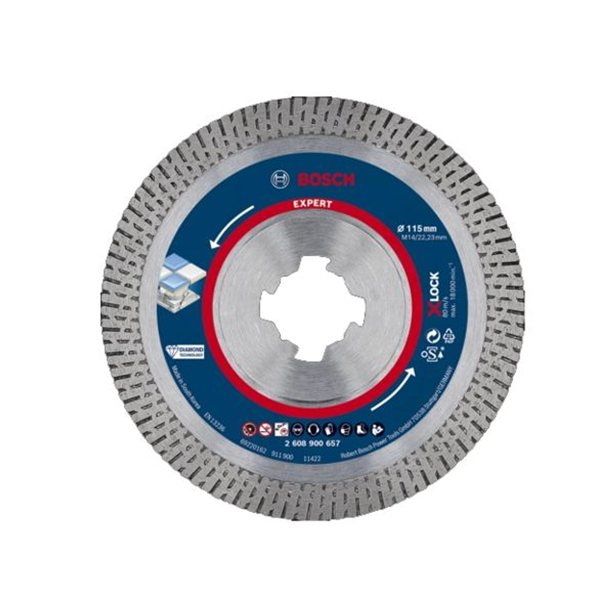 Leman 68115 Disco de Diamante cerámica diámetro 115 mm 