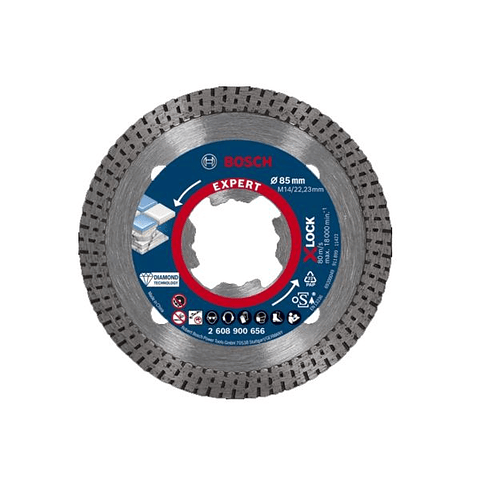 Disco de corte 85mm para Cerâmicos Duros X-LOCK EXPERT HARDCERAMIC BOSCH