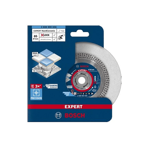 Disco de corte 85mm para Cerâmicos Duros X-LOCK EXPERT HARDCERAMIC BOSCH
