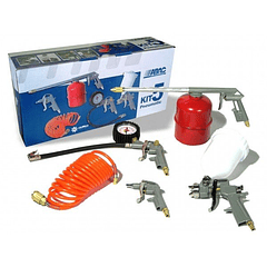 Kit de Pistolas e Tubo para Compressor de 5 PC ABAC