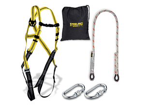 Kit anti queda de Arnês com Corda  1888-KIT1 STEELPRO