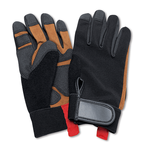 Luva em Pele Sintética e Tecido Spandex 788-SP Tamanho 9 MARCA