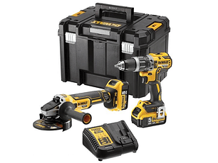 Kit XR18V Berbequim Percussão sem escovas XR18V + Rebarbadora sem escovas 125mm XR18V DCK2080P2T DEWALT