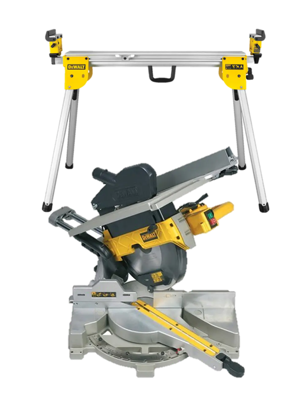 Serra de Esquadria com Mesa Superior Telescópica D27112 + Bancada DE7023 DEWALT 1