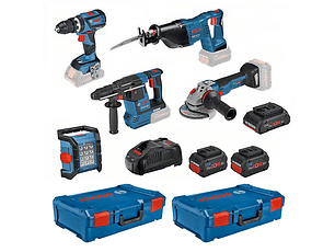 Kit 5 Ferramentas Sem Fio 18V + 3 Baterias Procore18V BOSCH