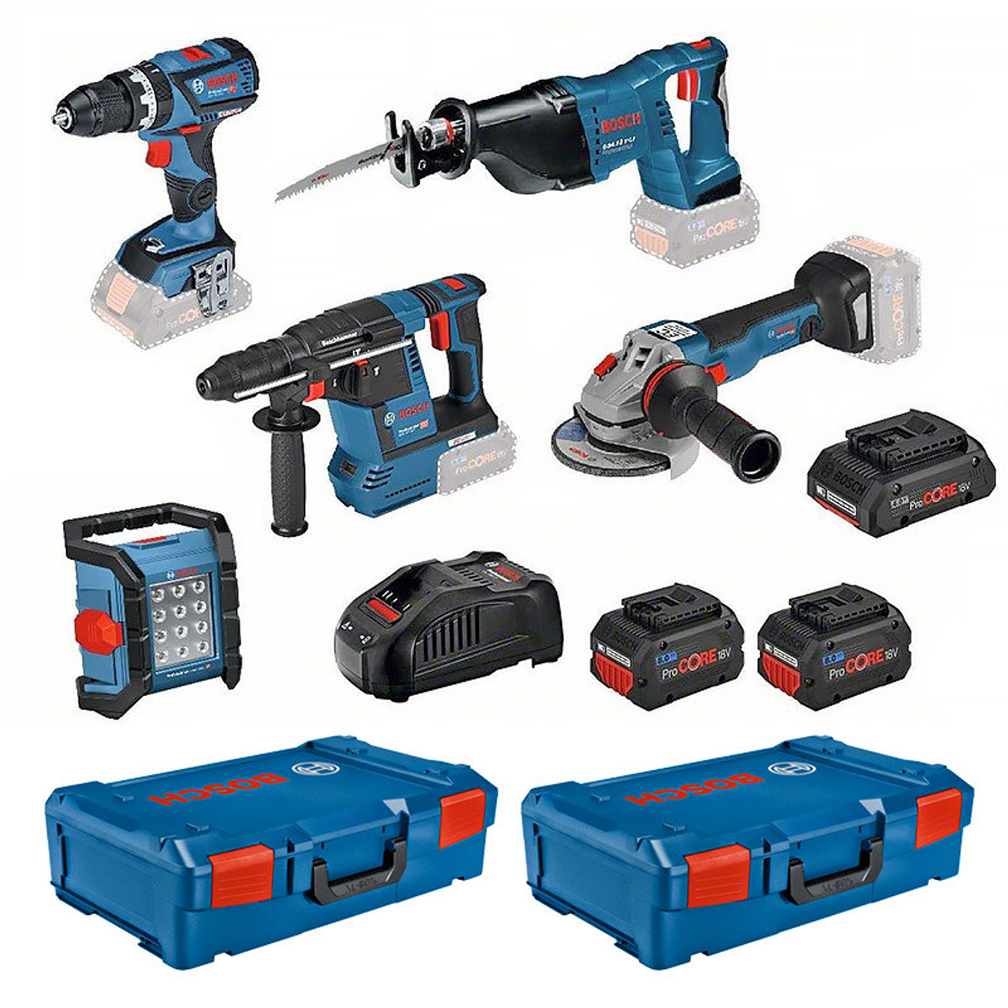 Kit 5 Ferramentas Sem Fio 18V + 3 Baterias Procore18V BOSCH 1