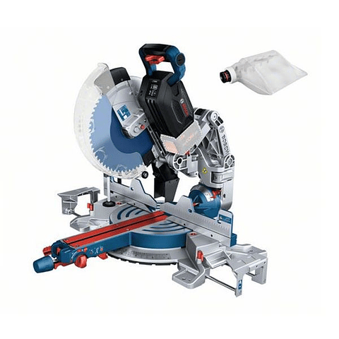 Serra de cortes transversais e de meia esquadria sem fio BITURBO GCM18V-305 GDC BOSCH