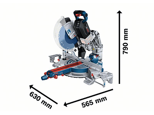 Serra de cortes transversais e de meia esquadria sem fio BITURBO GCM18V-305 GDC BOSCH