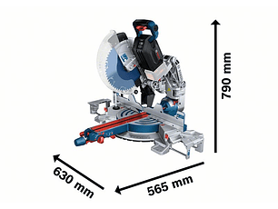 Serra de cortes transversais e de meia esquadria sem fio BITURBO GCM18V-305 GDC BOSCH