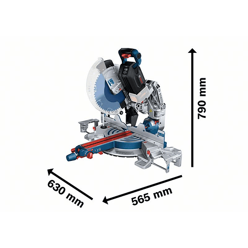 Serra de cortes transversais e de meia esquadria sem fio BITURBO GCM18V-305 GDC BOSCH 2