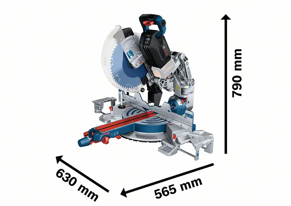 Serra de cortes transversais e de meia esquadria sem fio BITURBO GCM18V-305 GDC BOSCH 2