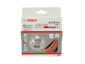 Mó de carboneto 115mm para rebarbadoras pequenas BOSCH