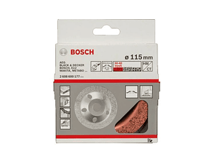 Mó de carboneto 115mm para rebarbadoras pequenas BOSCH