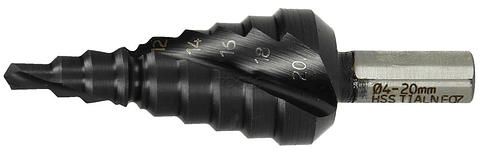 Broca Escalonada HSS-TiAIN  Ø 4-20mm 780102 HIKOKI (Ex. HITACHI)