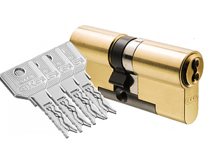 Cilindro de Porta de Alta Segurança 31x36 Latão Polido 3KS EVVA