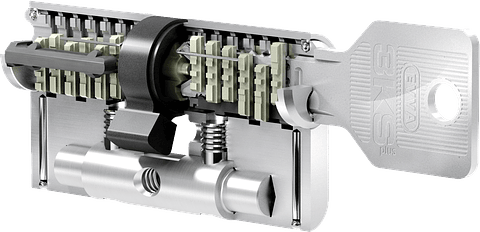 Cilindro de Porta de Alta Segurança 31x36 Latão Polido 3KS EVVA