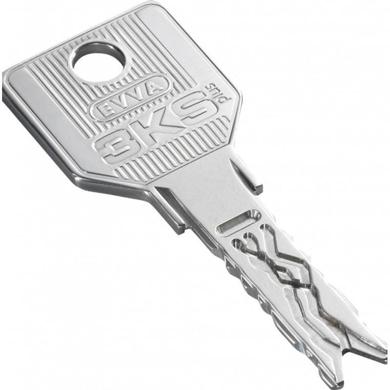 Cilindro de Porta de Alta Segurança 31x36 Latão Polido 3KS EVVA 3