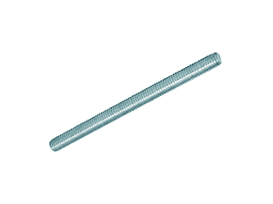 Varão Roscado com 1.0 MT DIN975 -  Aço 4.8 Zincado JJP 
