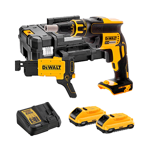 Aparafusadora de Pladur XR18V + 2 Baterias de 4,0 Ah DCF620M2K DEWALT