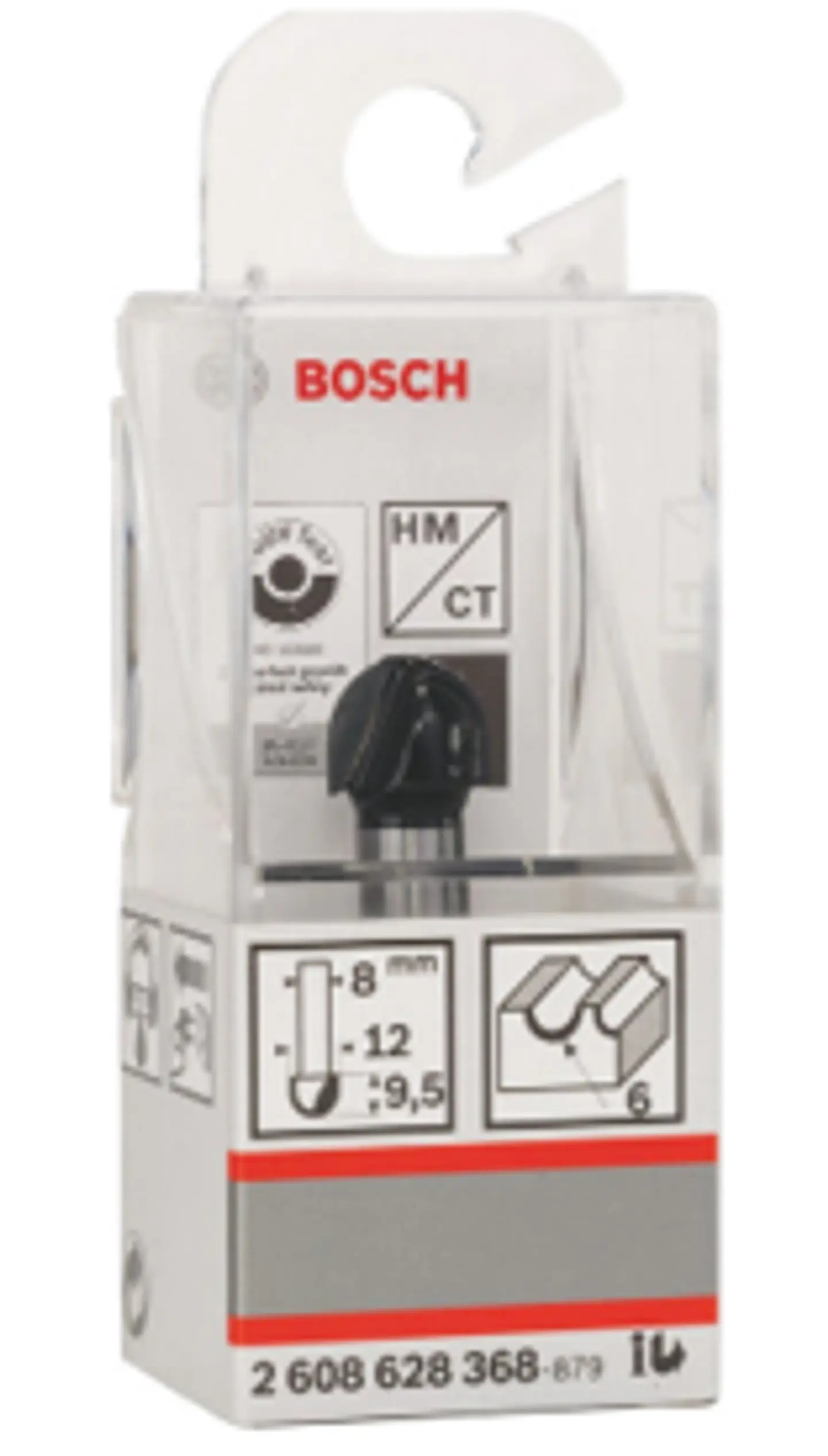Fresa para Madeira HM/TC Encabadouro de 8mm 2608628368 BOSCH 2