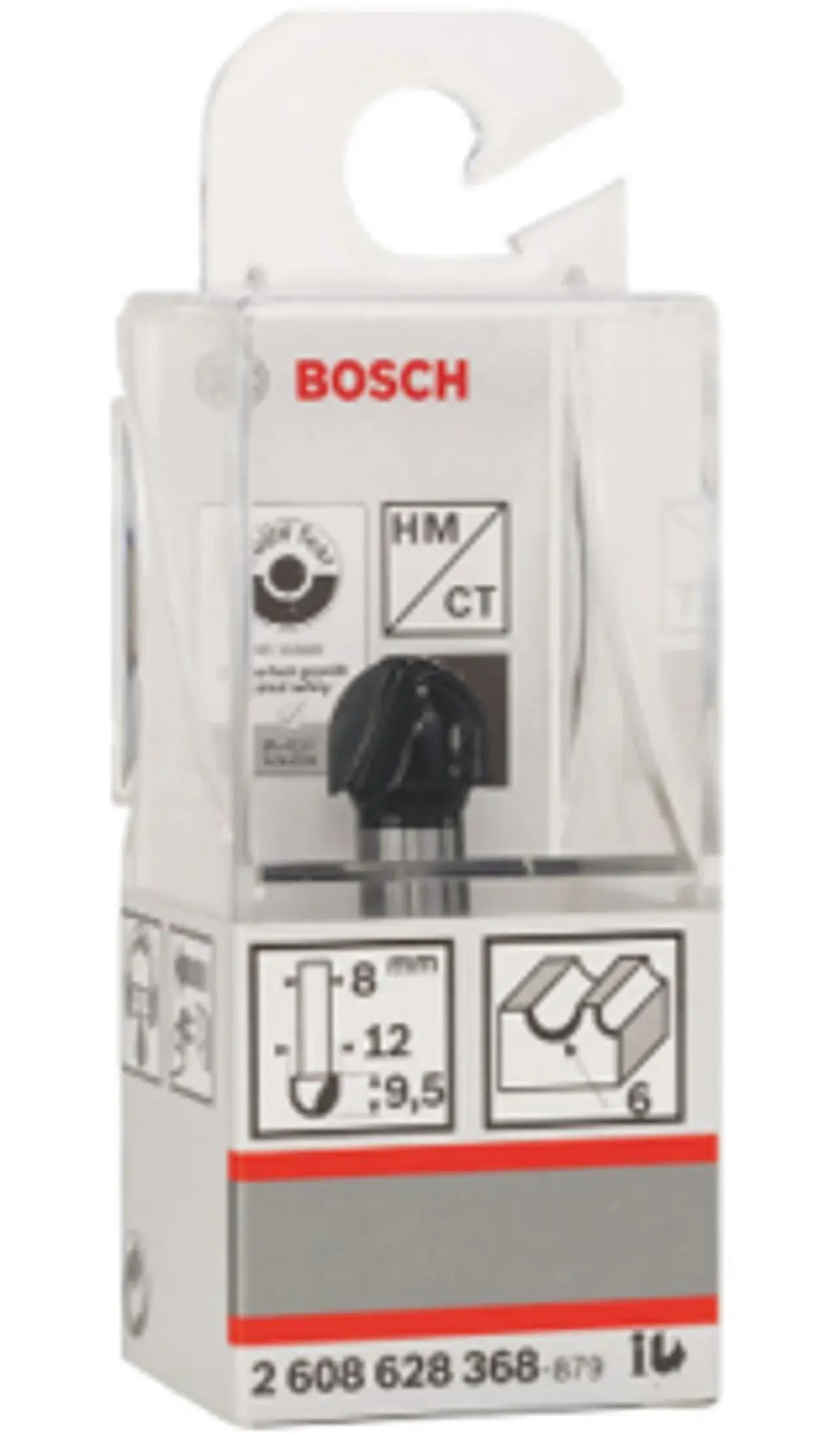 Fresa para Madeira HM/TC Encabadouro de 8mm 2608628368 BOSCH 2