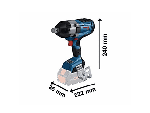 Aparafusadora de impacto 3/4'' GDS 18V-1050 HC BOSCH