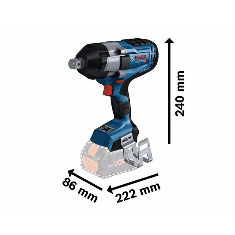 Aparafusadora de impacto 3/4'' GDS 18V-1050 HC + 2 x ProCORE18V 8.0Ah BOSCH  3