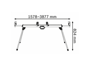 Mesa de trabalho para Serras Meia Esquadria GTA 3800 BOSCH