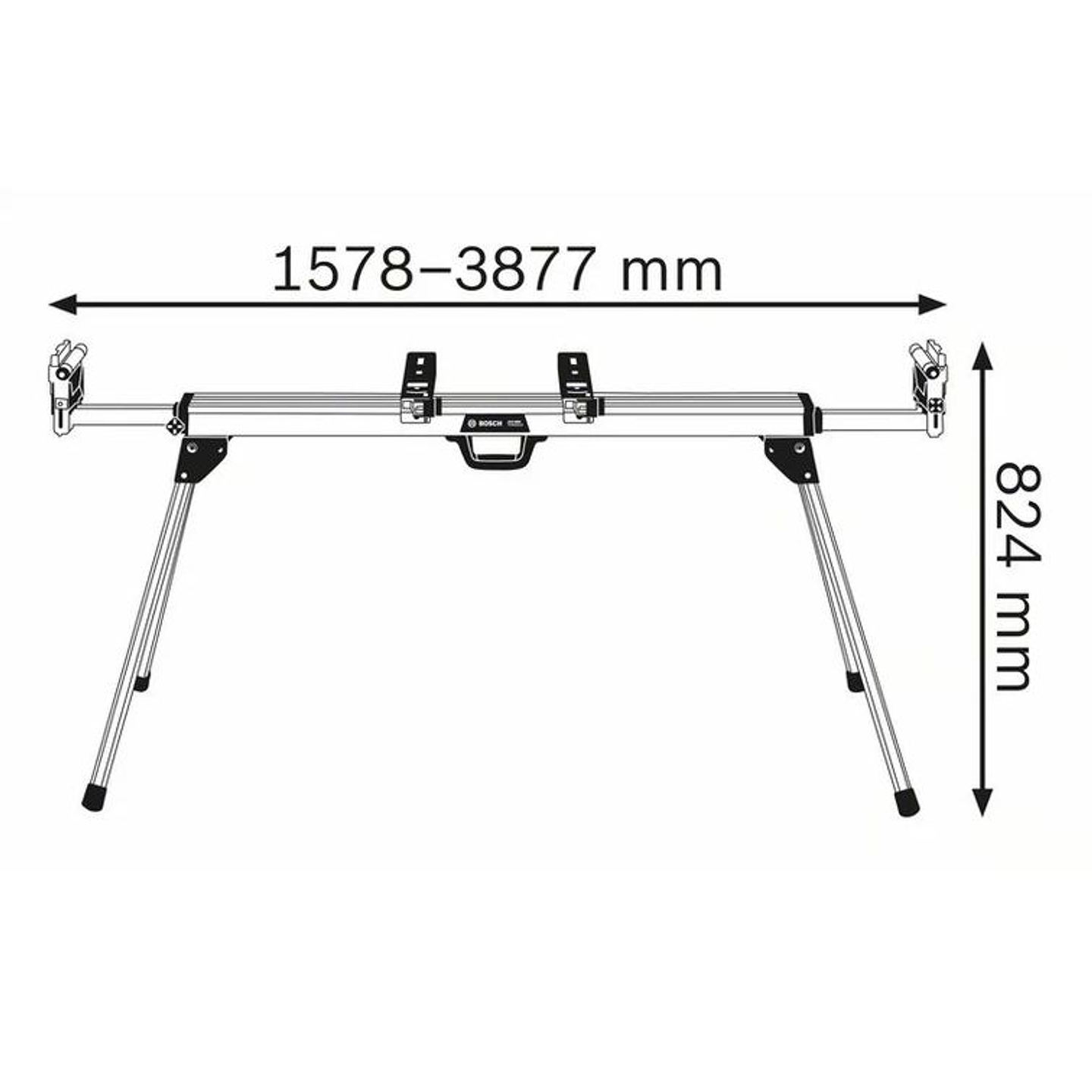 Mesa de trabalho para Serras Meia Esquadria GTA 3800 BOSCH 2