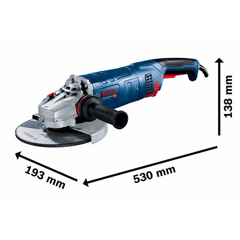 Rebarbadora grande 2.400W GWS 24-230 PZ BOSCH