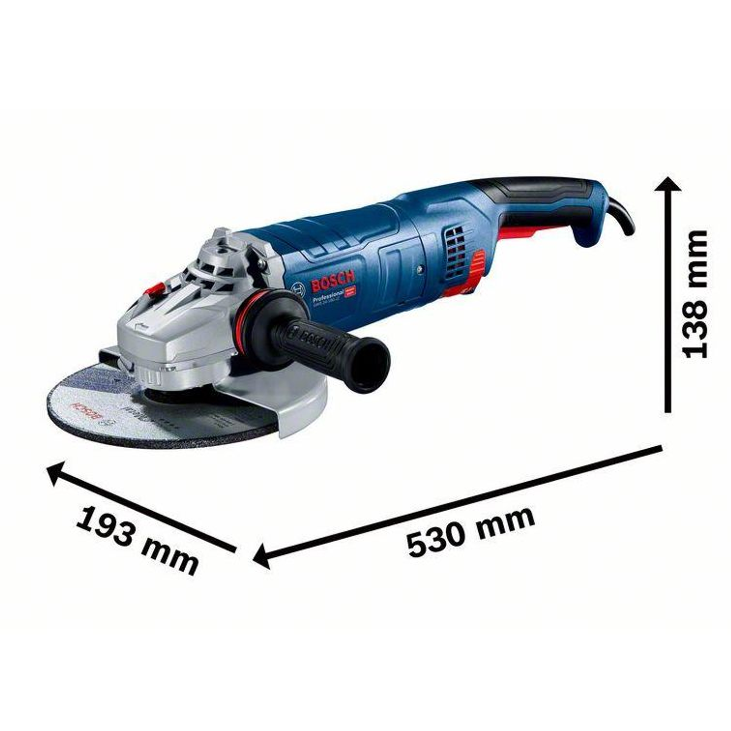 Rebarbadora grande 2.400W GWS 24-230 PZ BOSCH 2