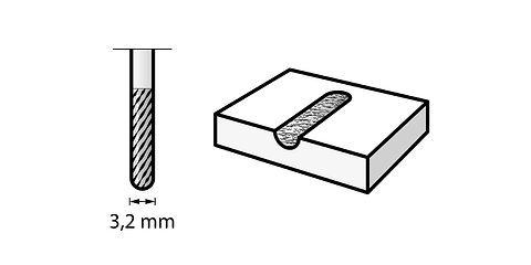 Fresa de Metal Duro com Ponta Pontiaguda de 3,2 mm 9903 DREMEL 