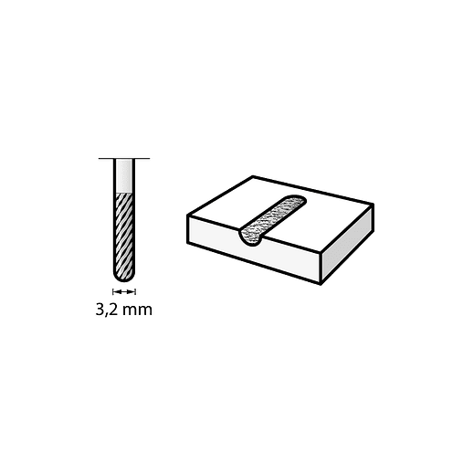 Fresa de Metal Duro com Ponta Pontiaguda de 3,2 mm 9903 DREMEL  2