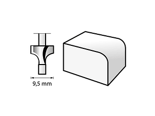 Fresa HSS de 9,5 mm 615 DREMEL
