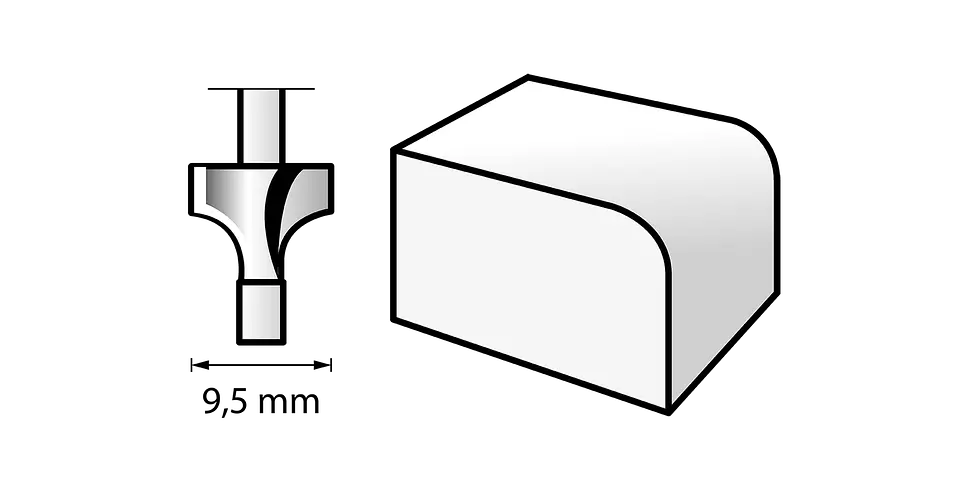 Fresa HSS de 9,5 mm 615 DREMEL 2