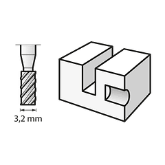 Fresa de Alta Velocidade de 3,2 mm 194 DREMEL