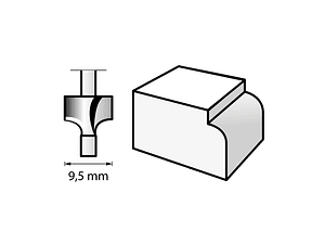 Fresa HSS de 9,5 mm 612 DREMEL