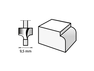 Fresa HSS de 9,5 mm 612 DREMEL