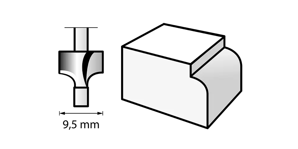 Fresa HSS de 9,5 mm 612 DREMEL 2