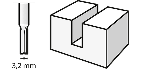 Fresa Hss de 3,2 mm 650 DREMEL