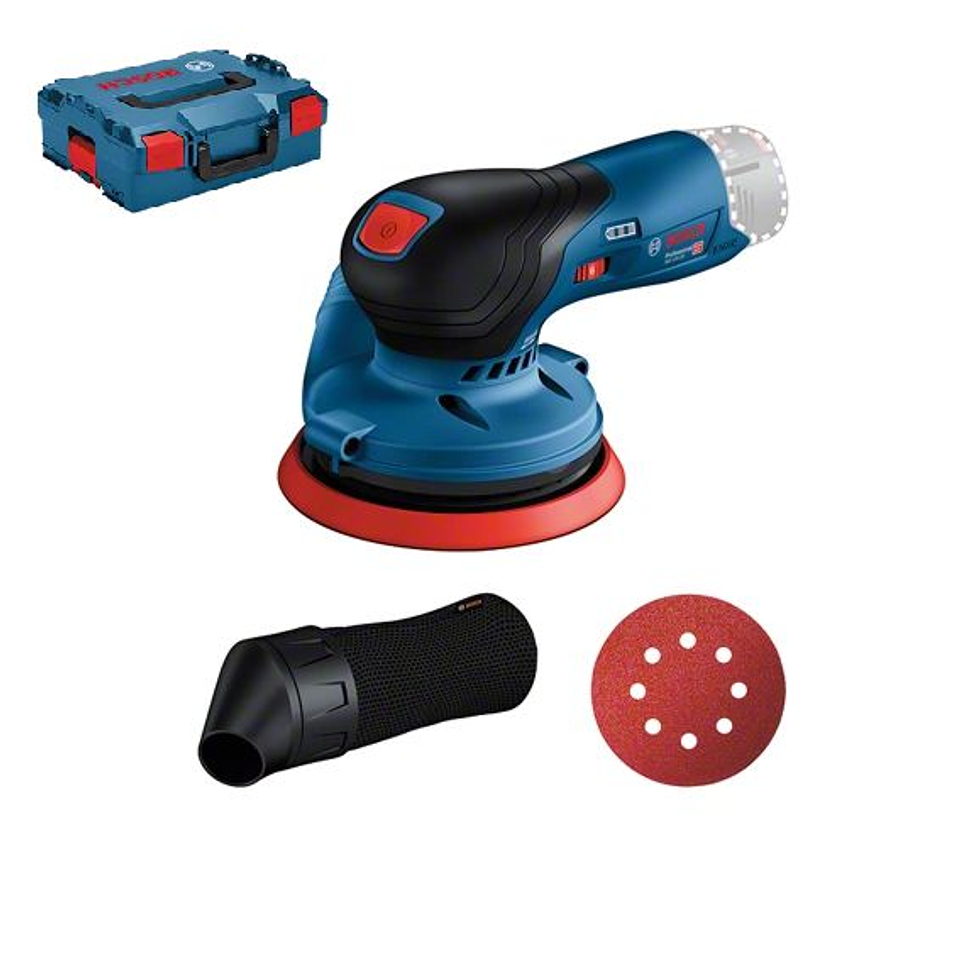 Lixadora excêntrica 12V GEX 12V-125 + Mala L-BOXX BOSCH  1