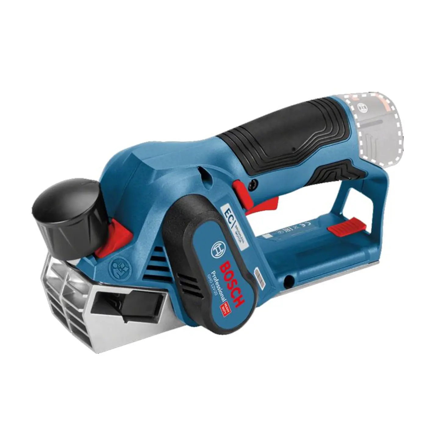 Plaina sem fio 12V GHO 12V-20 + 2 Baterias 12V 3.0Ah BOSCH 2