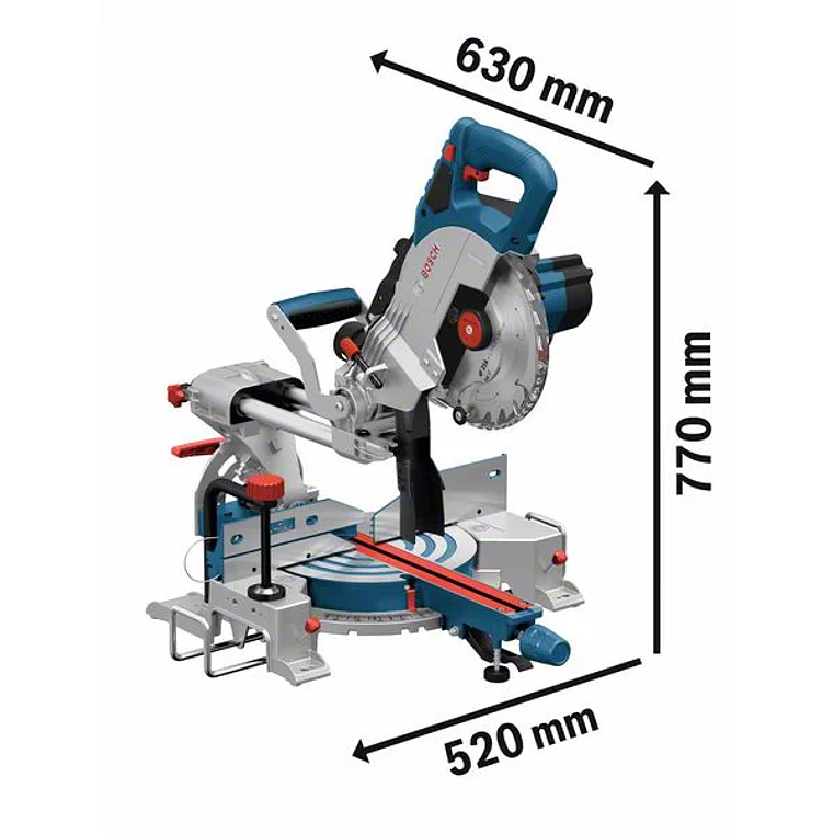 Serra de meia esquadria a bateria BITURBO GCM 18V-216 BOSCH 3