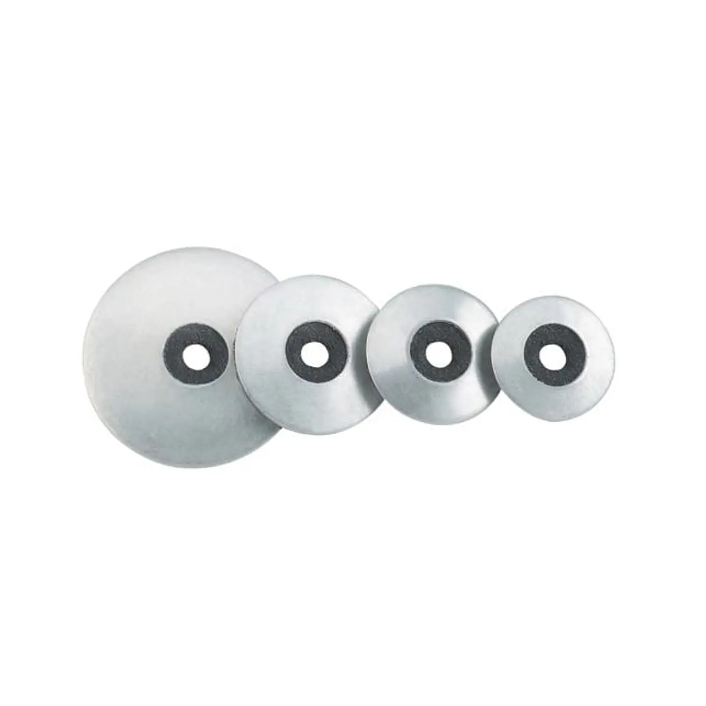 100 Uni. Anilhas Vulcanizadas Galvanizadas EPDM JJP 1