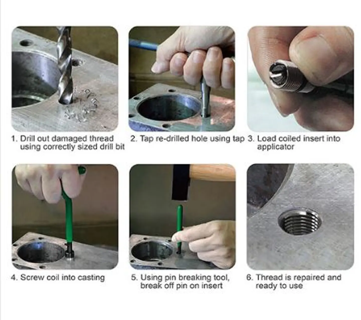 Jogo para Reparar Roscas Profissional K-COIL TOPTUL 2