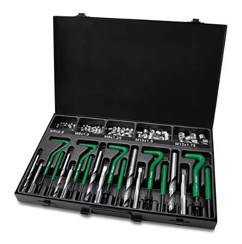 Kit de Reparação de inserções de Roscas Profissional 130 Pc TOPTUL