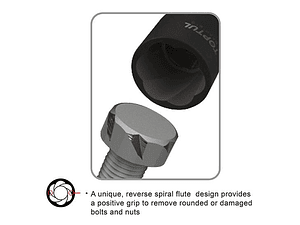 Chave de Caixa para Remover Fêmeas Danificadas 1/2